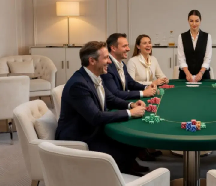 Klasszikus póker est elegáns környezetben Magyarországon